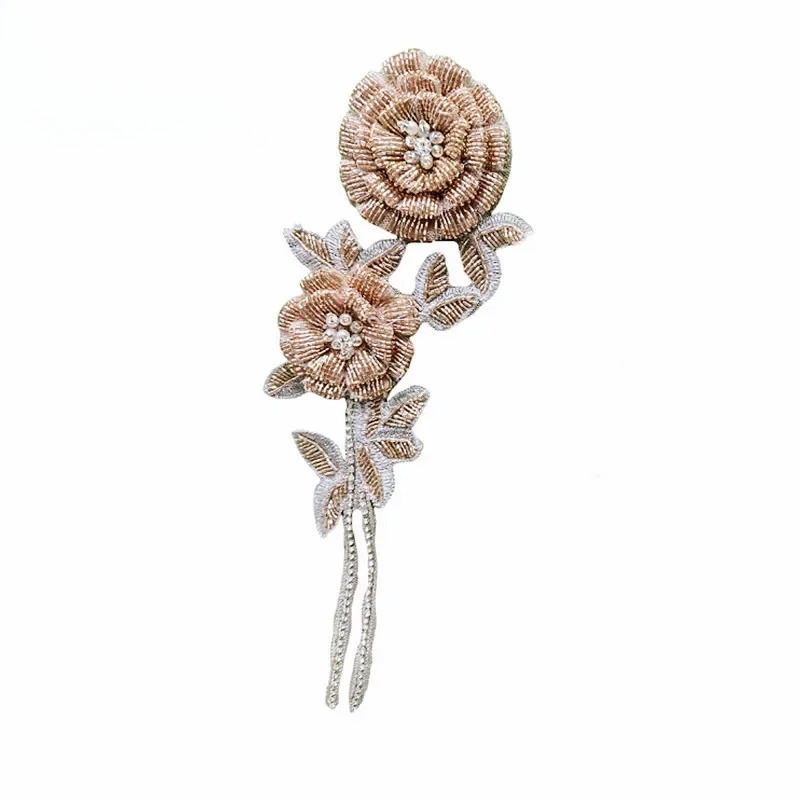 Bunga Dada Mawar Berhias Manik - Embroidery Rose ulasan dan harga