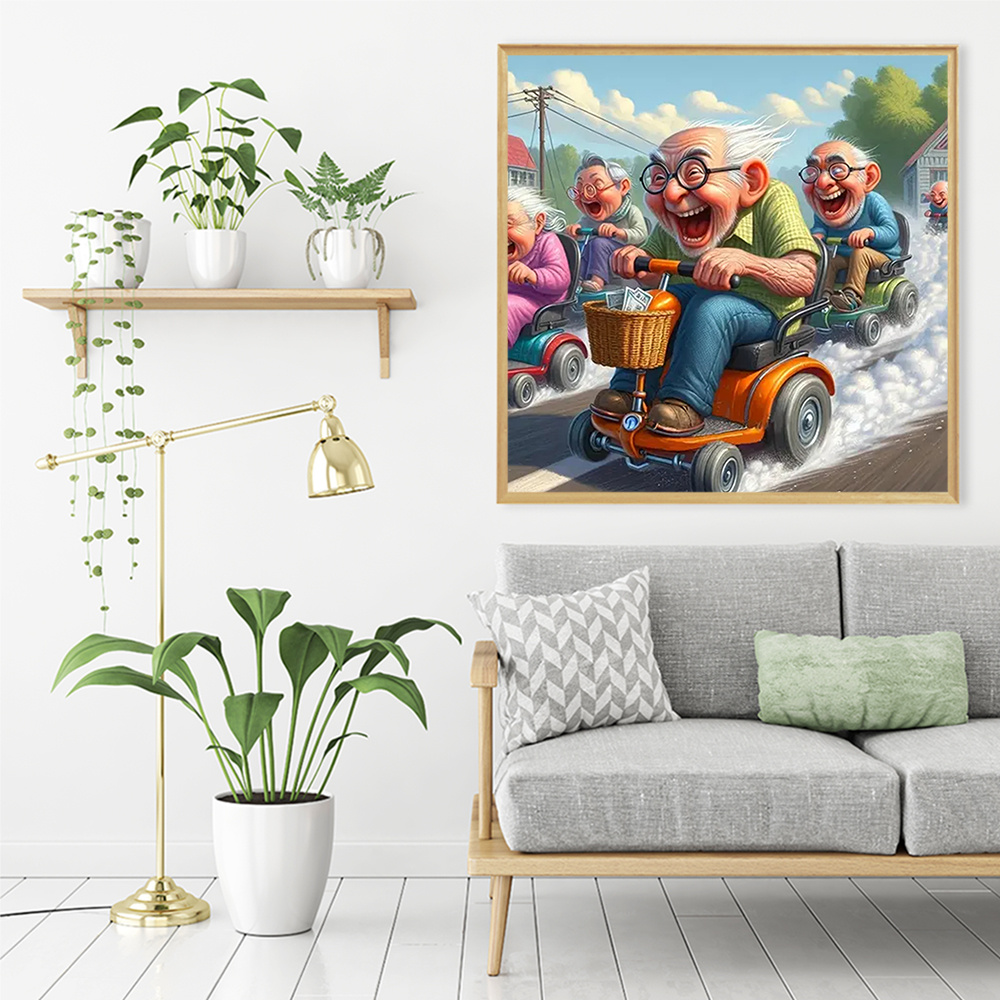 Momoart 5D DIY Berlian mosaik  - Embroidery Ideas ulasan dan harga