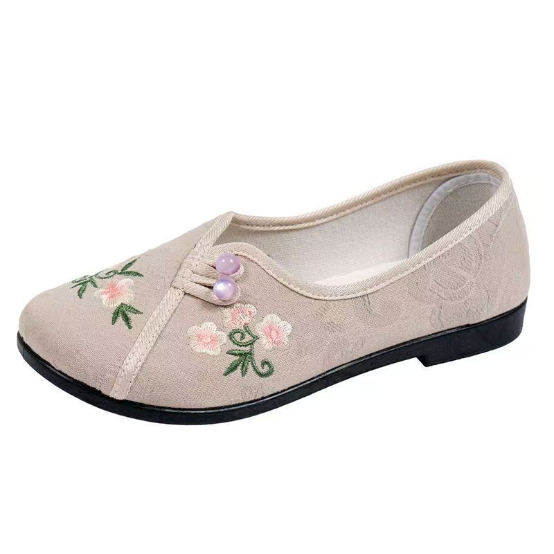 Sepatu Wanita Gaya Cina Sol Da - Embroidery Cloth ulasan dan harga