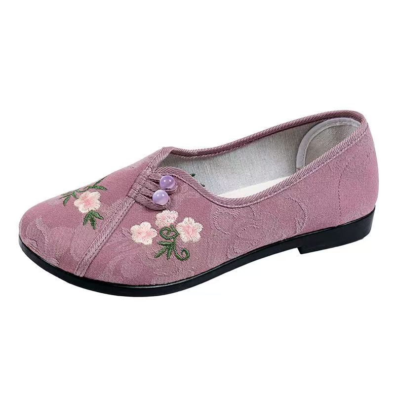 Sepatu Wanita Gaya Cina Sol Da - Embroidery Cloth ulasan dan harga