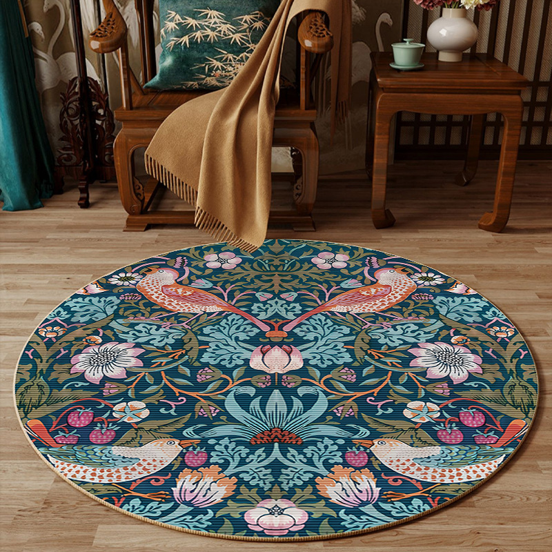 Karpet Bulat Desain Bunga Gaya - Embroidery Online Designs ulasan dan harga