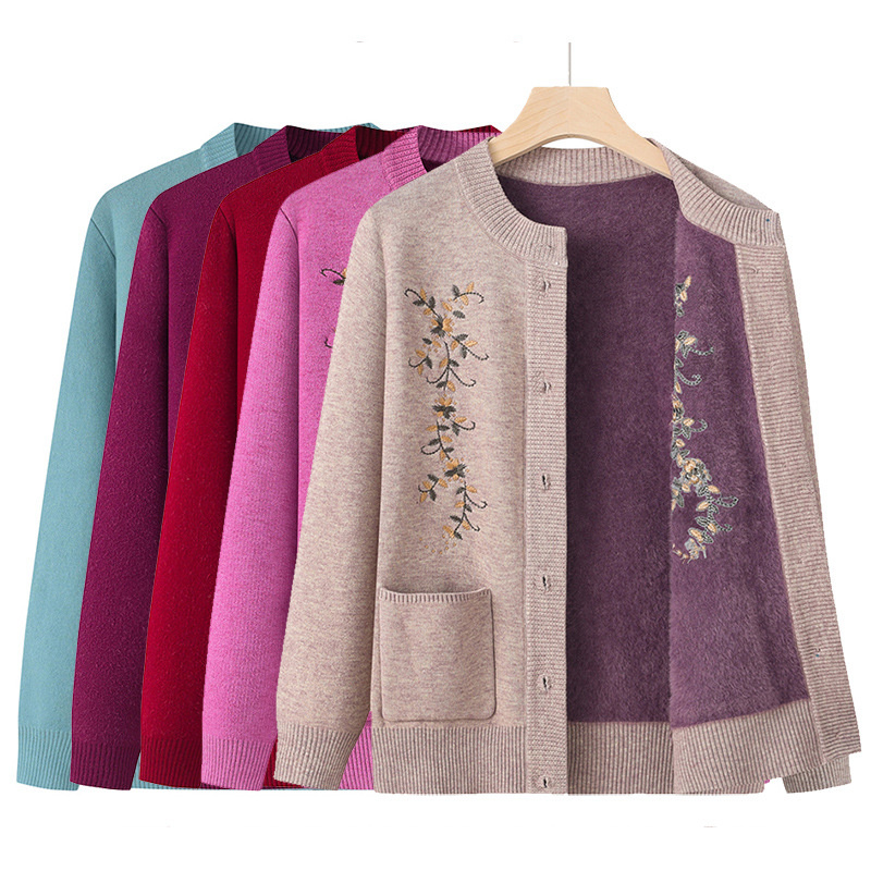 Mantel Kardigan Rajutan Wanita - Embroidery Thread Yarn ulasan dan harga