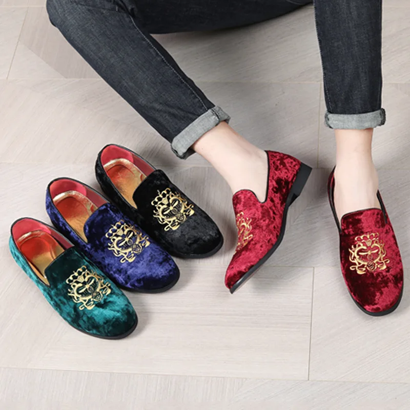 Sepatu kulit pria, musim semi  - Embroidery On Leather ulasan dan harga