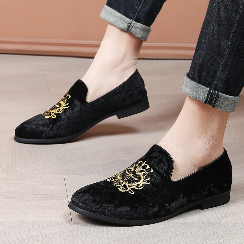 Sepatu kulit pria, musim semi  - Embroidery On Leather ulasan dan harga