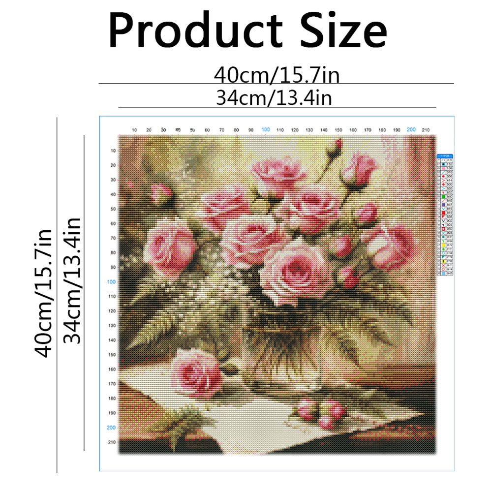 HUACAN Kit Sulaman Silang Bung - Embroidery Kurta Men ulasan dan harga