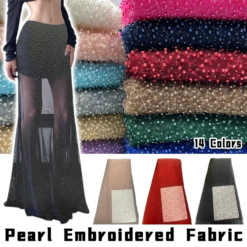 1Yard Kain Jaring Mutiara Kain - Embroidery Youtube ulasan dan harga