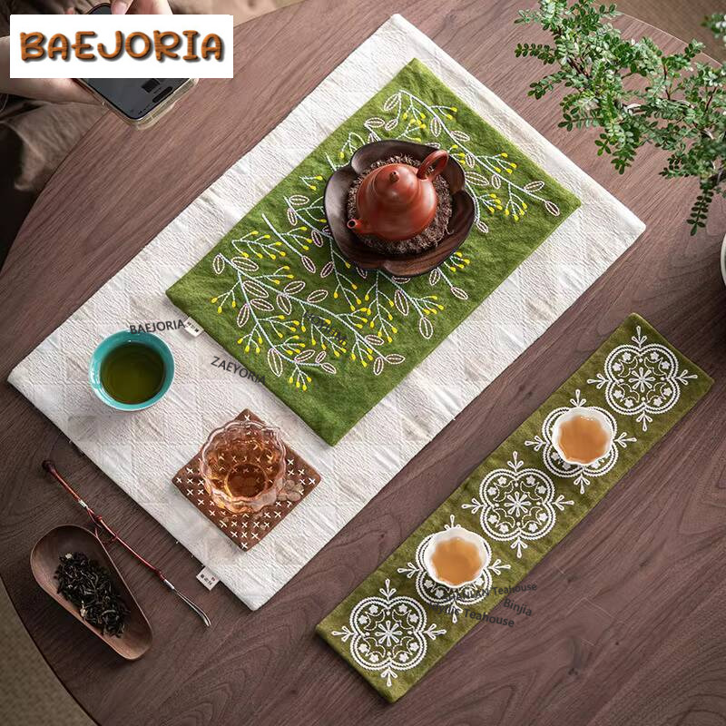 Serbet Teh Kanvas Bordir Buata - Embroidery Cloth ulasan dan harga