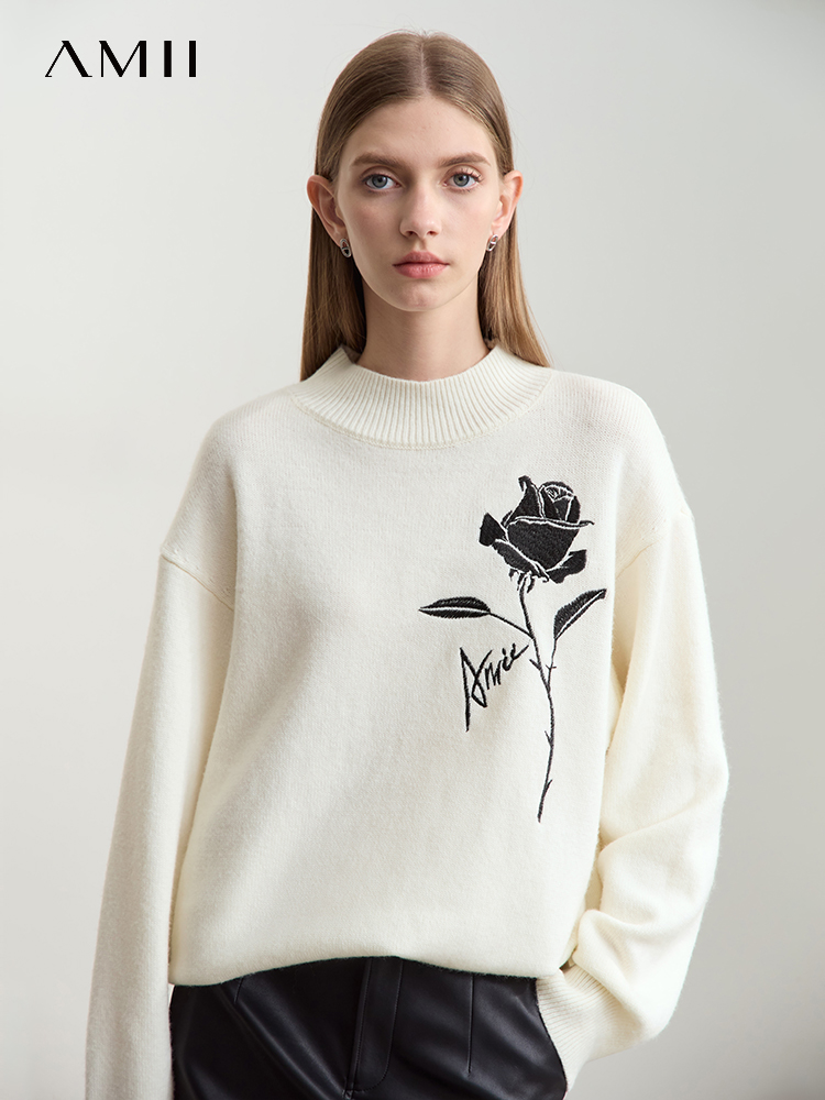 Sweater Amii untuk Wanita Musi - Embroidery Rose ulasan dan harga