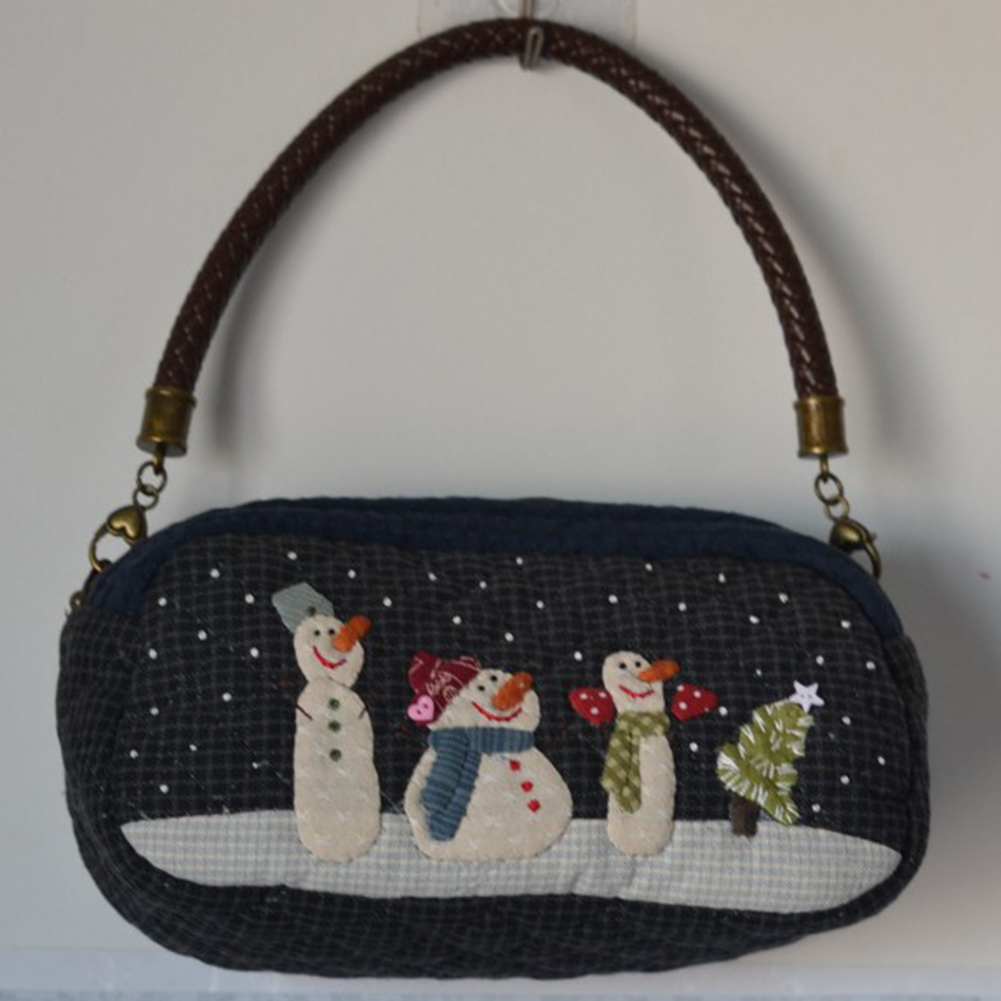 Tas bahu Salju DIY stensil per - Embroidery Xmas Kits ulasan dan harga
