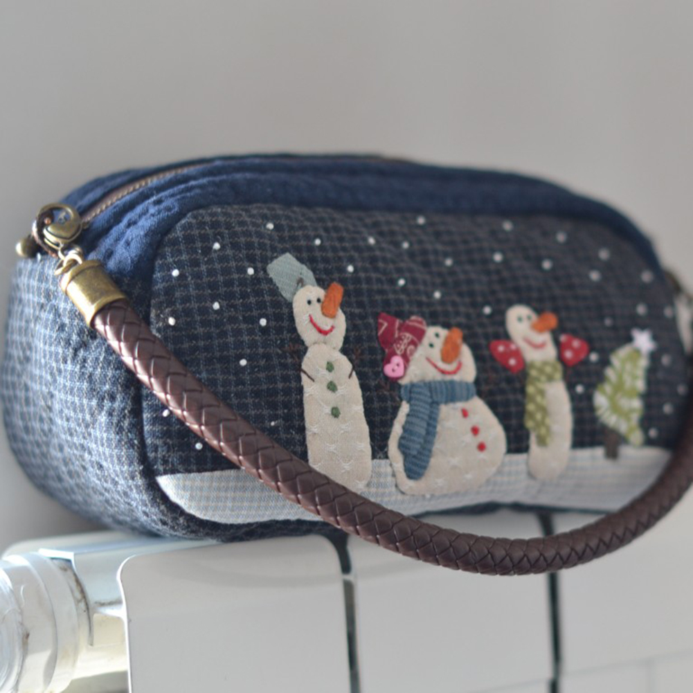 Tas bahu Salju DIY stensil per - Embroidery Xmas Kits ulasan dan harga