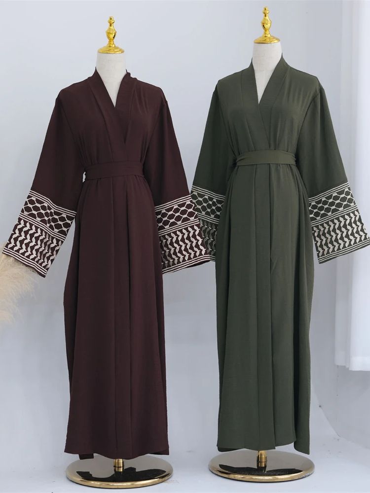 Linen kupu-kupu bordir terbuka - Embroidery Kebaya ulasan dan harga