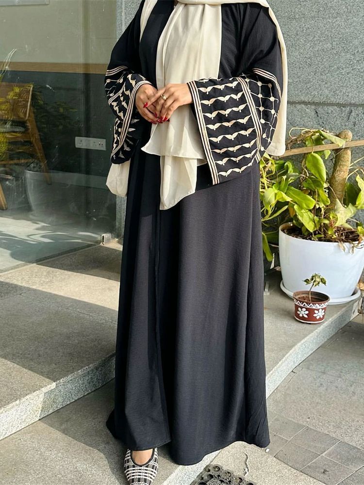 Linen kupu-kupu bordir terbuka - Embroidery Kebaya ulasan dan harga