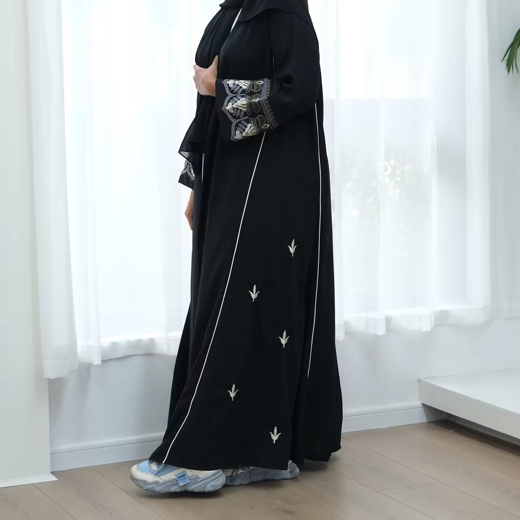 Kimono bordir mode baru jubah  - Embroidery Kebaya ulasan dan harga