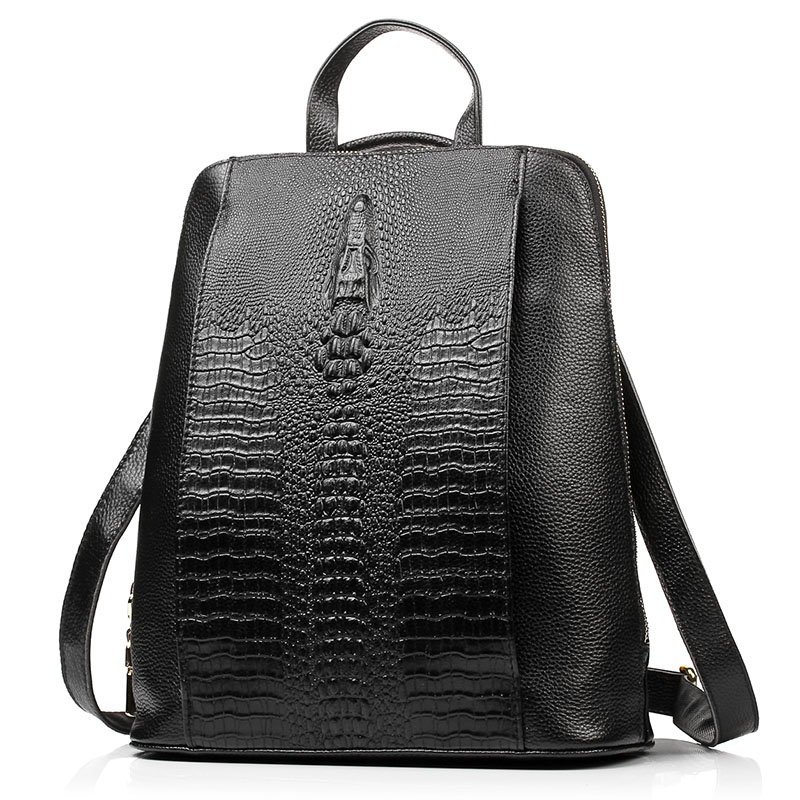 Tas Ransel Kulit Buaya Wanita  - Embroidery On Leather ulasan dan harga