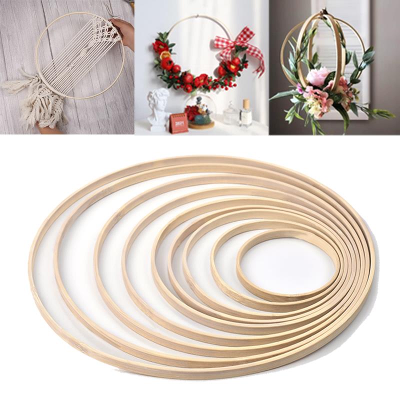 1/5 Buah 8-33Cm DIY Kayu Penan - Embroidery Hoop Stand ulasan dan harga