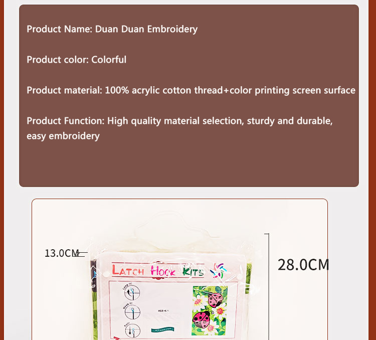 Kit Kait Jahit Bee Latch Hook  - Printed Embroidery Kit ulasan dan harga