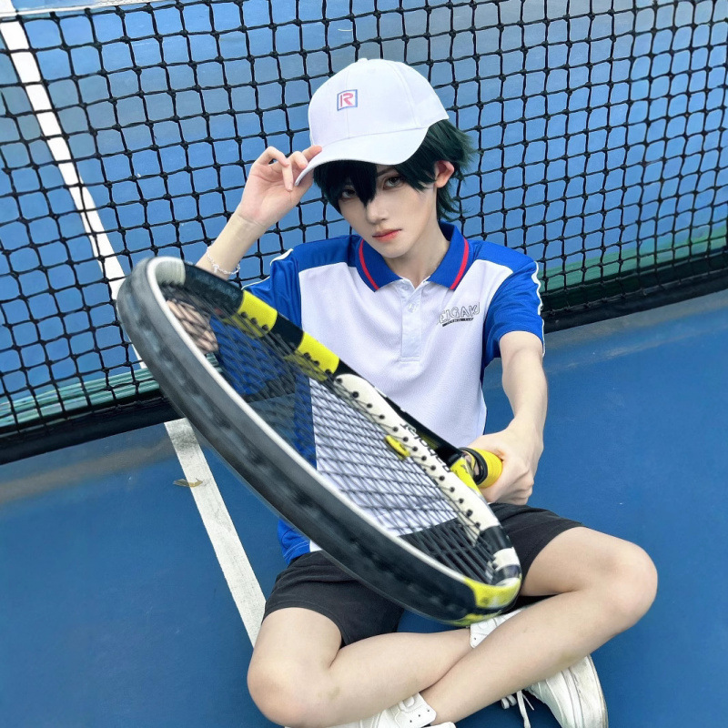 Kostum Cosplay Anime Tenis Ryo - Embroidery Jersey ulasan dan harga