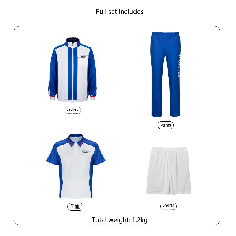 Kostum Cosplay Anime Tenis Ryo - Embroidery Jersey ulasan dan harga